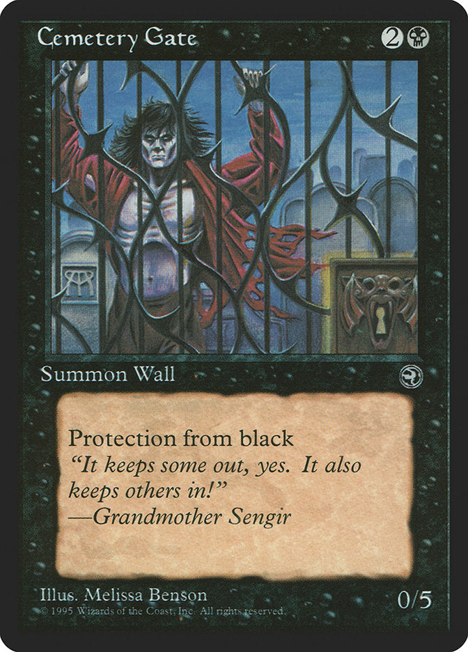 Cemetery Gate (Grandmother Sengir Flavor Text) [Homelands] | Dragon's Lair Comics and Fantasy Houston TX