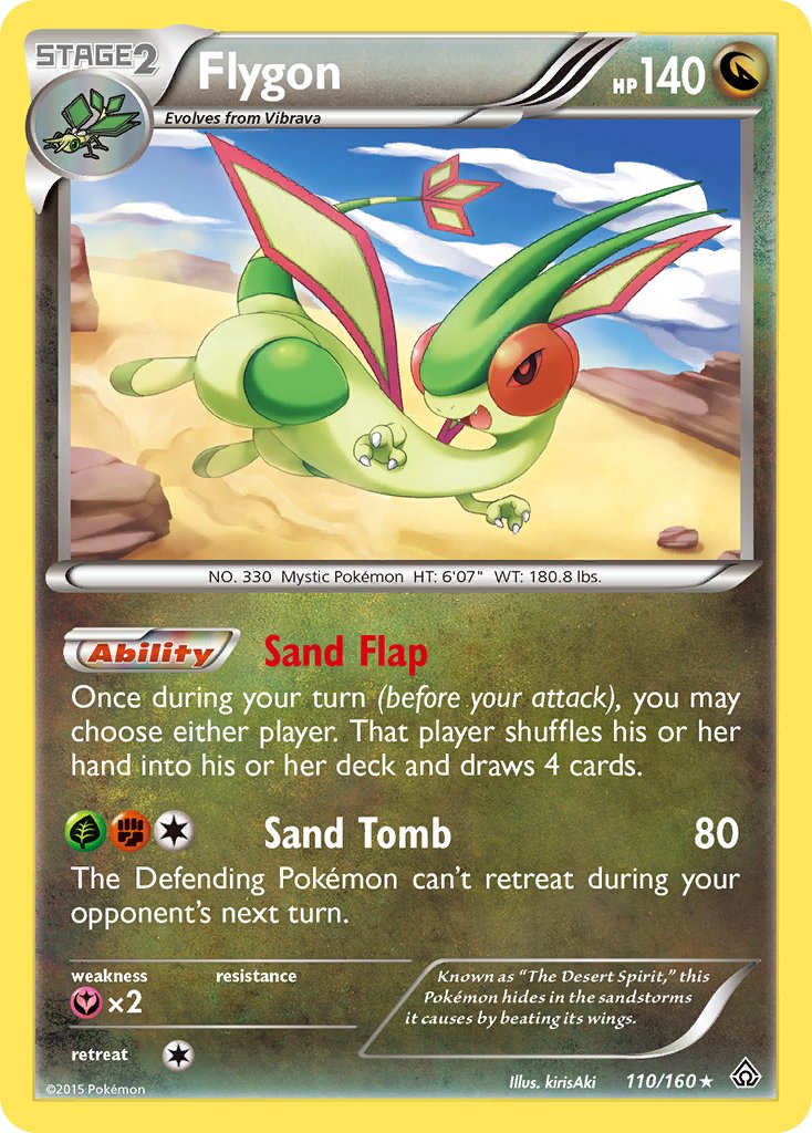 Flygon (110/160) (Cosmos Holo) (Blister Exclusive) [XY: Primal Clash] | Dragon's Lair Comics and Fantasy Houston TX