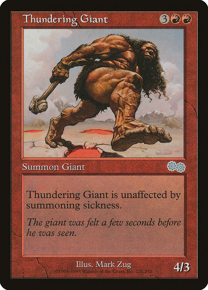 Thundering Giant [Urza's Saga] | Dragon's Lair Comics and Fantasy Houston TX