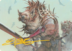 Gnoll Art Card (Gold-Stamped Signature) [Dungeons & Dragons: Adventures in the Forgotten Realms Art Series] | Dragon's Lair Comics and Fantasy Houston TX