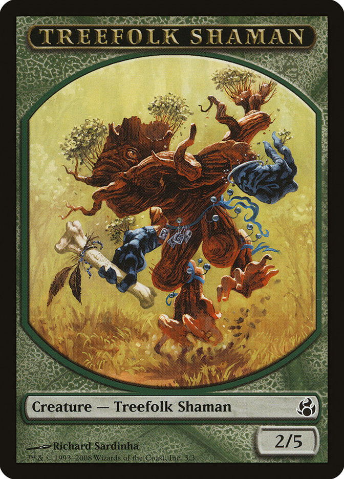 Treefolk Shaman Token [Morningtide Tokens] | Dragon's Lair Comics and Fantasy Houston TX