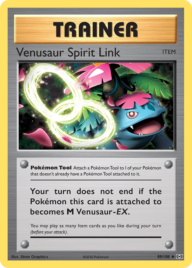 Venusaur Spirit Link (89/108) [XY: Evolutions] | Dragon's Lair Comics and Fantasy Houston TX