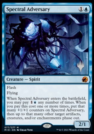 Spectral Adversary (Promo Pack) [Innistrad: Midnight Hunt Promos] | Dragon's Lair Comics and Fantasy Houston TX