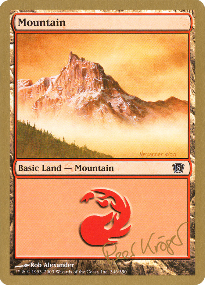 Mountain (pk346) (Peer Kroger) [World Championship Decks 2003] | Dragon's Lair Comics and Fantasy Houston TX