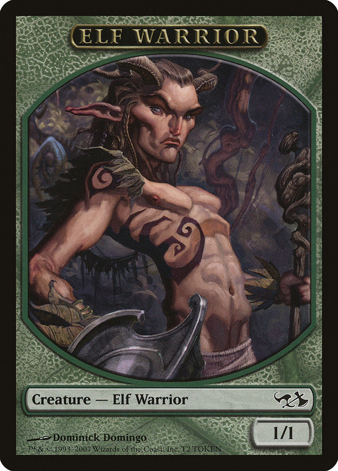 Elf Warrior Token [Duel Decks: Elves vs. Goblins Tokens] | Dragon's Lair Comics and Fantasy Houston TX