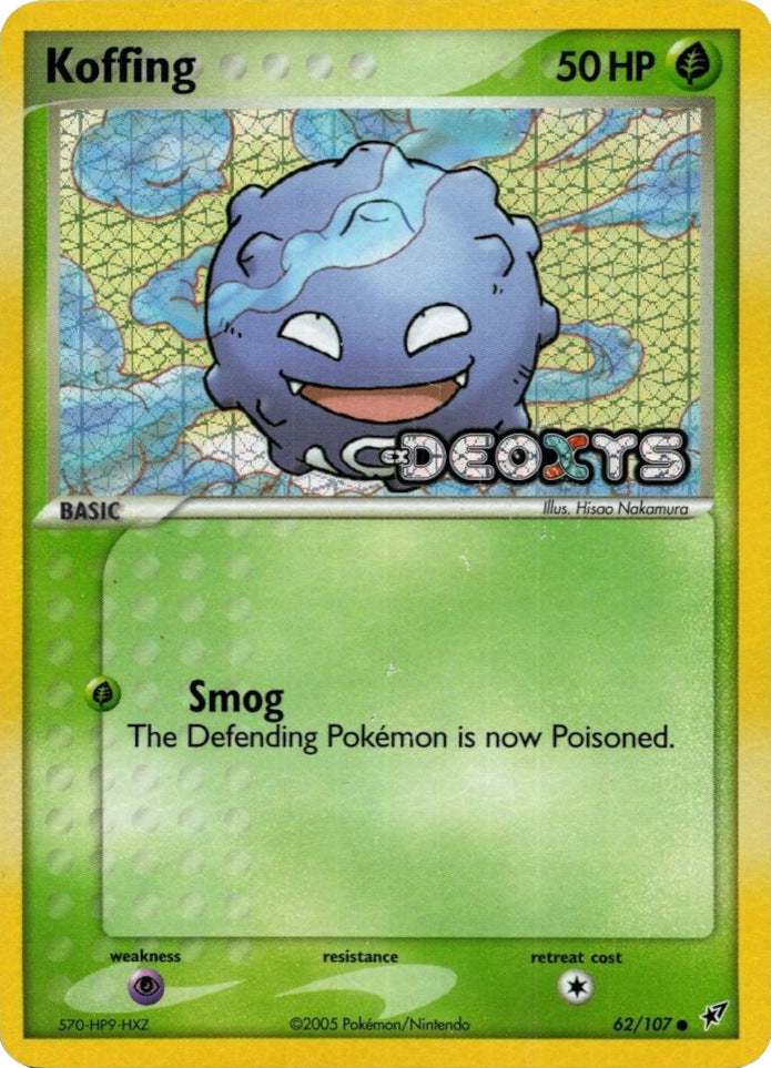 Koffing (62/107) (Stamped) [EX: Deoxys] | Dragon's Lair Comics and Fantasy Houston TX