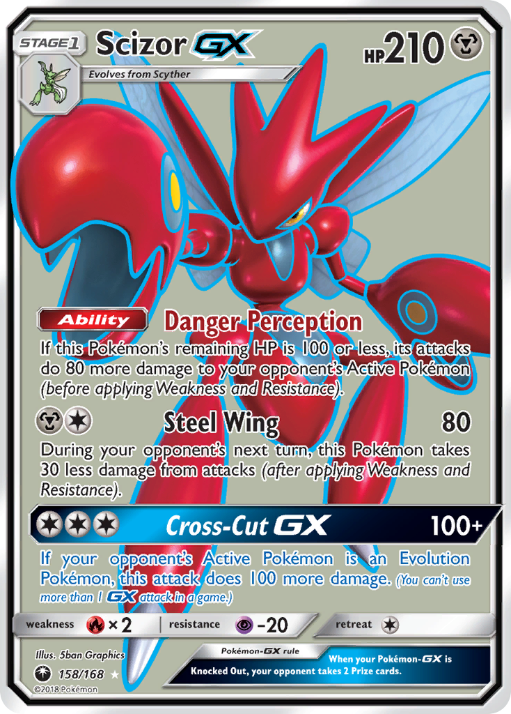 Scizor GX (158/168) [Sun & Moon: Celestial Storm] | Dragon's Lair Comics and Fantasy Houston TX