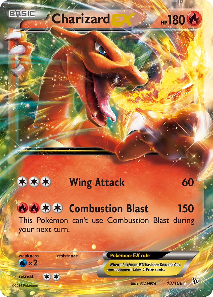 Charizard EX (12/106) [XY: Flashfire] | Dragon's Lair Comics and Fantasy Houston TX