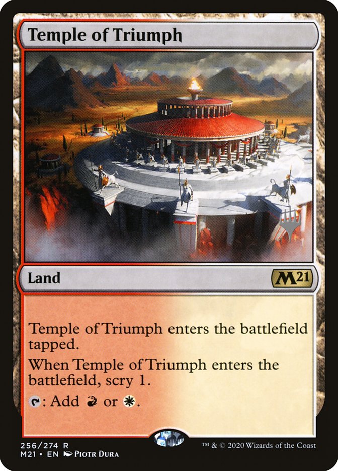 Temple of Triumph (Promo Pack) [Core Set 2021 Promos] | Dragon's Lair Comics and Fantasy Houston TX