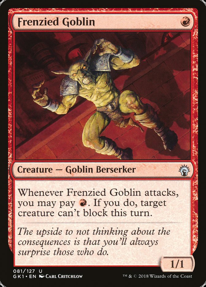 Frenzied Goblin [Guilds of Ravnica Guild Kit] | Dragon's Lair Comics and Fantasy Houston TX