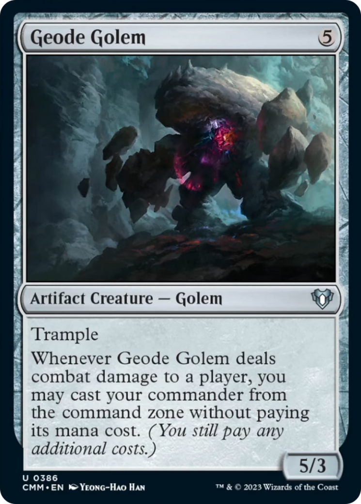 Geode Golem [Commander Masters] | Dragon's Lair Comics and Fantasy Houston TX