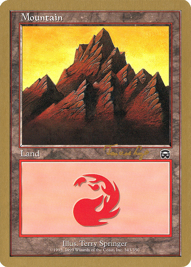 Mountain (343) (Tom van de Logt) [World Championship Decks 2001] | Dragon's Lair Comics and Fantasy Houston TX