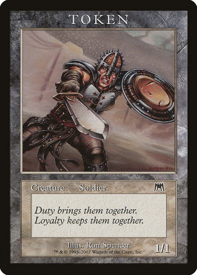 Soldier Token [Magic Player Rewards 2002] | Dragon's Lair Comics and Fantasy Houston TX