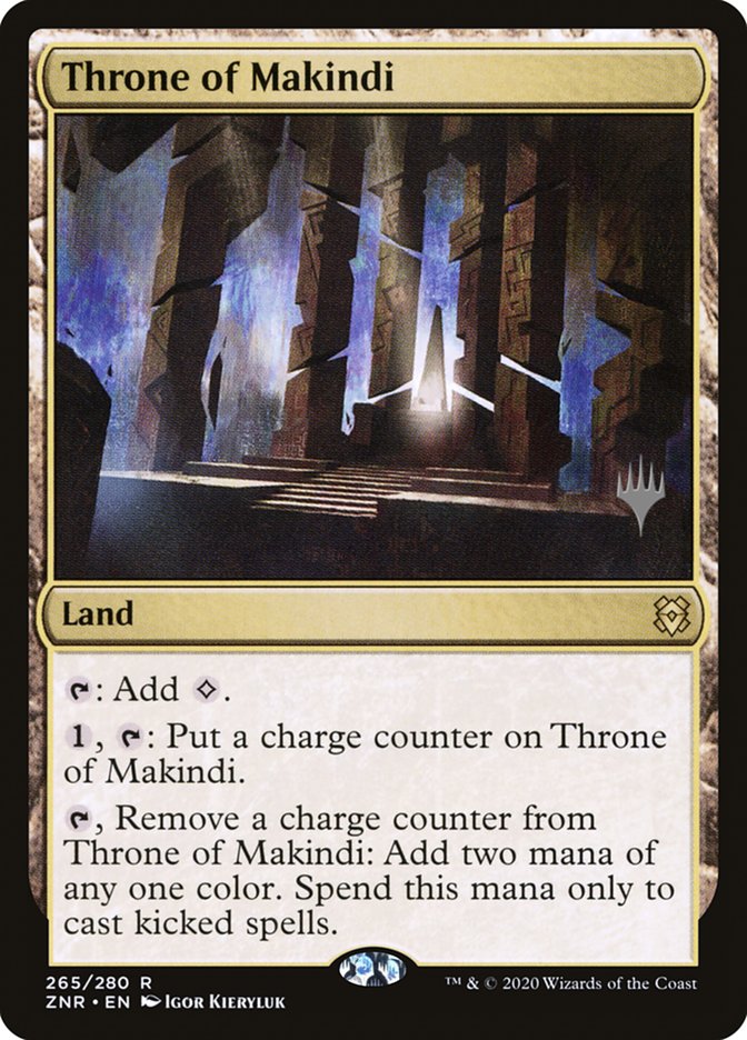 Throne of Makindi (Promo Pack) [Zendikar Rising Promos] | Dragon's Lair Comics and Fantasy Houston TX