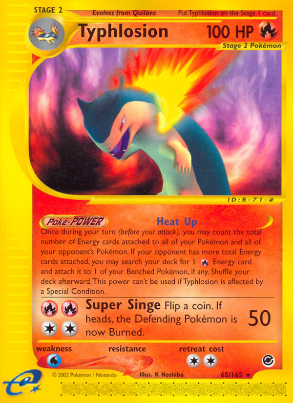 Typhlosion (65/165) [Expedition: Base Set] | Dragon's Lair Comics and Fantasy Houston TX