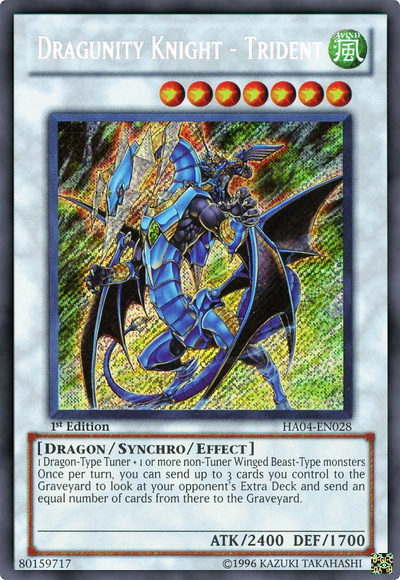 Dragunity Knight - Trident [HA04-EN028] Secret Rare | Dragon's Lair Comics and Fantasy Houston TX