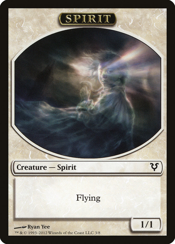 Spirit Token (3/8) [Avacyn Restored Tokens] | Dragon's Lair Comics and Fantasy Houston TX