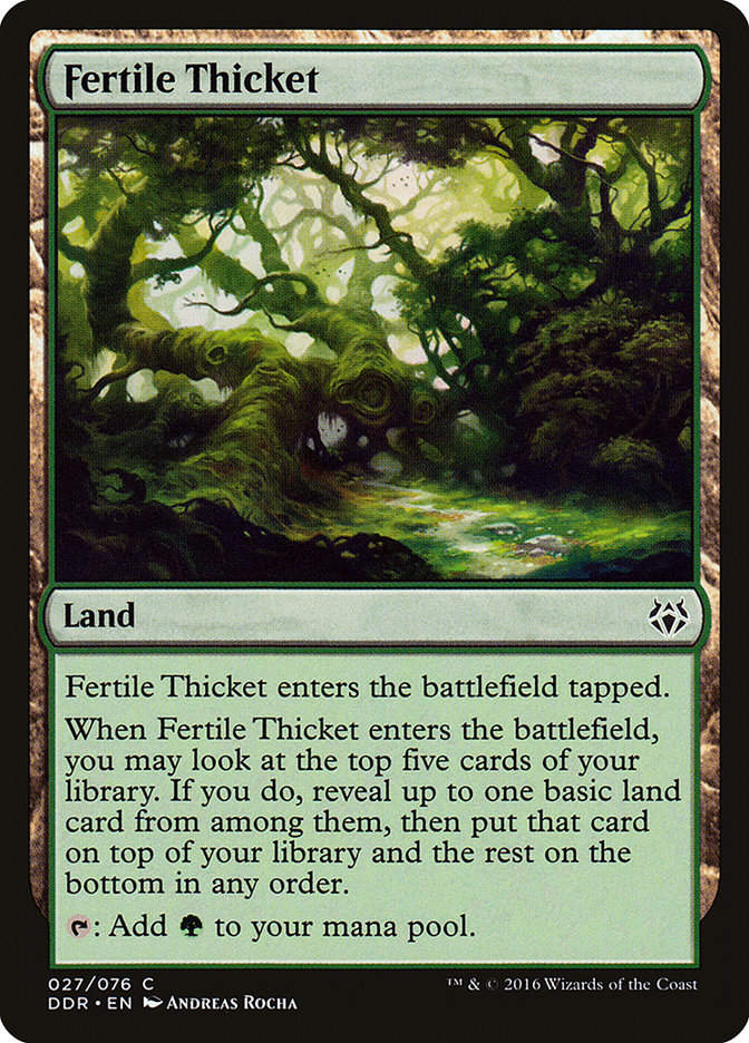 Fertile Thicket [Duel Decks: Nissa vs. Ob Nixilis] | Dragon's Lair Comics and Fantasy Houston TX