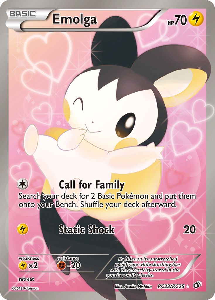 Emolga (RC23/RC25) [Black & White: Legendary Treasures] | Dragon's Lair Comics and Fantasy Houston TX