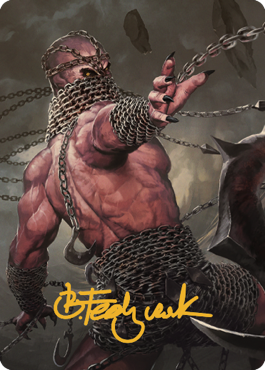 Chain Devil Art Card (Gold-Stamped Signature) [Commander Legends: Battle for Baldur's Gate Art Series] | Dragon's Lair Comics and Fantasy Houston TX