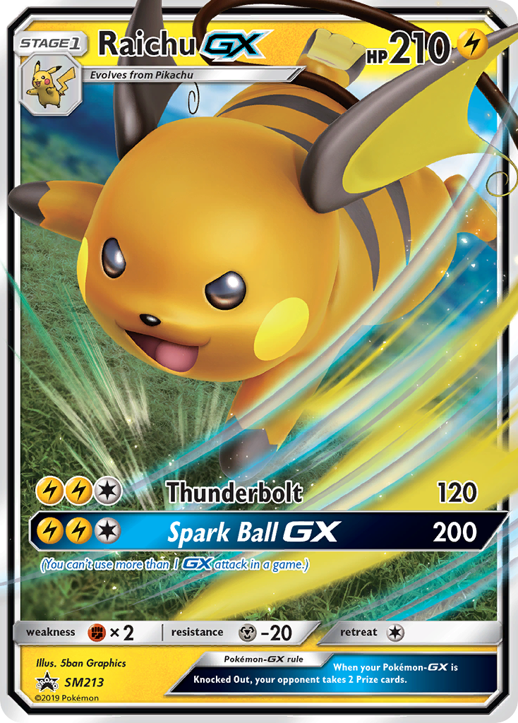 Raichu GX (SM213) [Sun & Moon: Black Star Promos] | Dragon's Lair Comics and Fantasy Houston TX