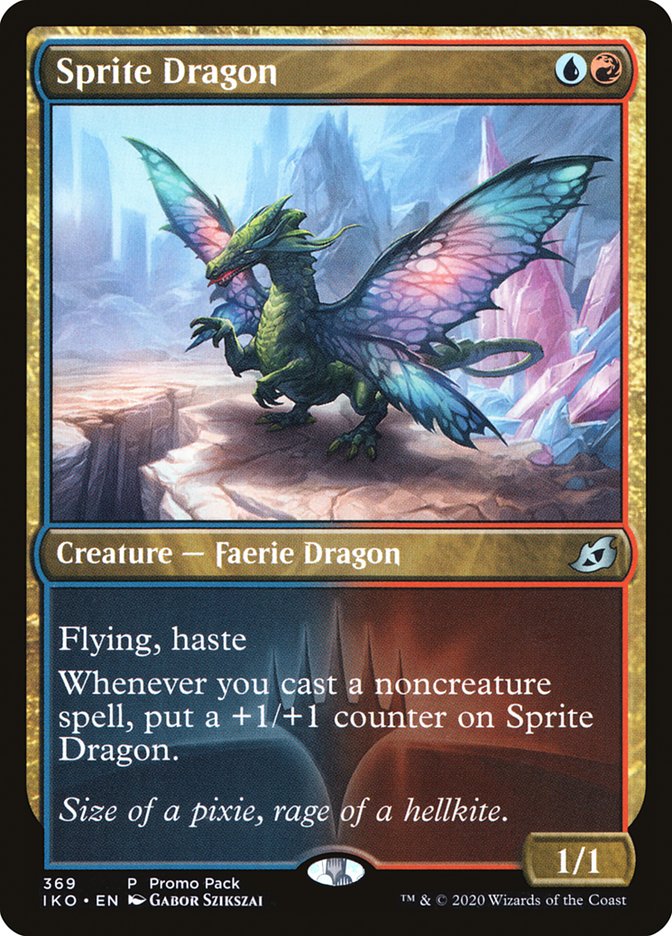 Sprite Dragon (Promo Pack) [Ikoria: Lair of Behemoths Promos] | Dragon's Lair Comics and Fantasy Houston TX