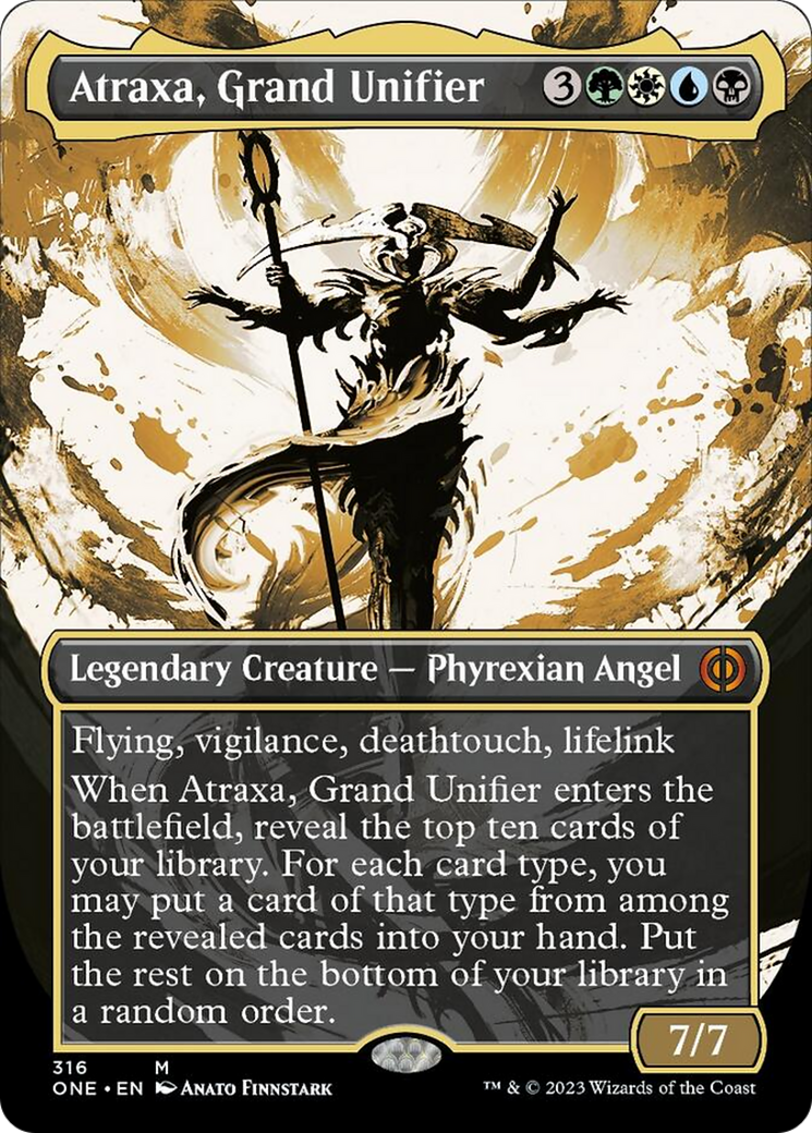 Atraxa, Grand Unifier (Borderless Ichor) [Phyrexia: All Will Be One] | Dragon's Lair Comics and Fantasy Houston TX