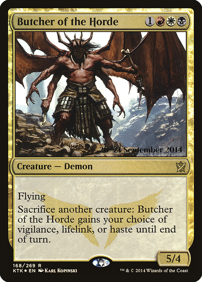 Butcher of the Horde [Khans of Tarkir Prerelease Promos] | Dragon's Lair Comics and Fantasy Houston TX