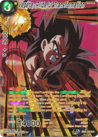 Vegeta, Prideful Transformation (SPR) (BT10-105) [Rise of the Unison Warrior] | Dragon's Lair Comics and Fantasy Houston TX