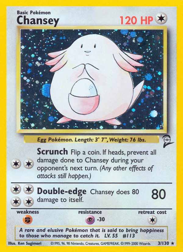 Chansey (3/130) [Base Set 2] | Dragon's Lair Comics and Fantasy Houston TX