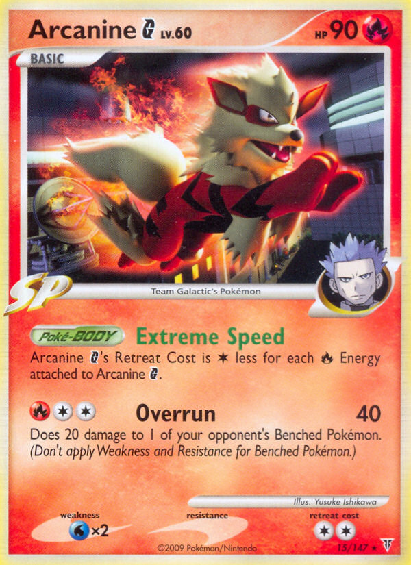 Arcanine G (15/147) [Platinum: Supreme Victors] | Dragon's Lair Comics and Fantasy Houston TX