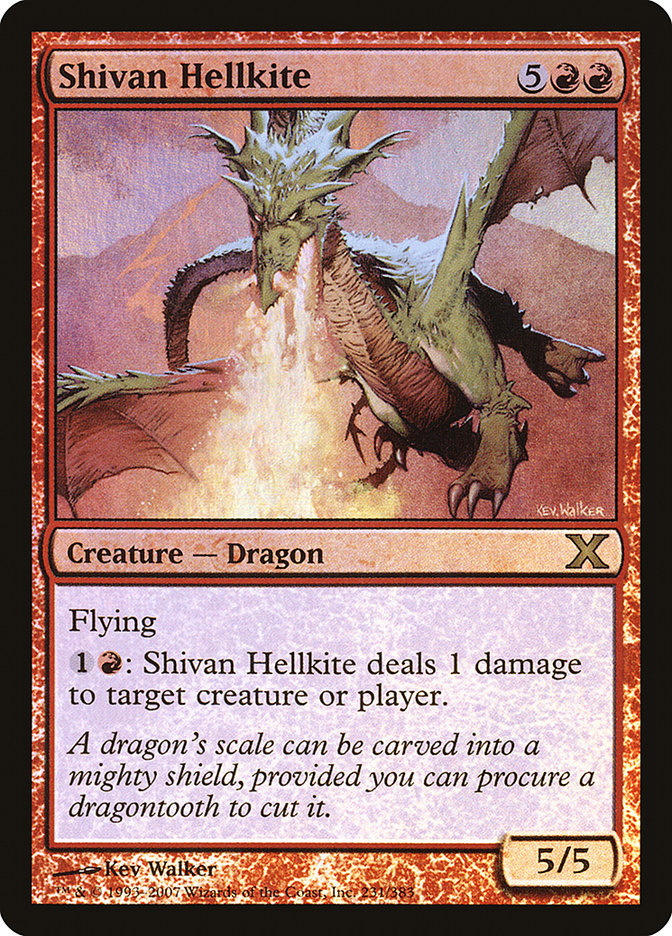 Shivan Hellkite (Premium Foil) [Tenth Edition] | Dragon's Lair Comics and Fantasy Houston TX