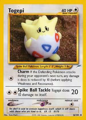 Togepi (56/105) [Neo Destiny Unlimited] | Dragon's Lair Comics and Fantasy Houston TX