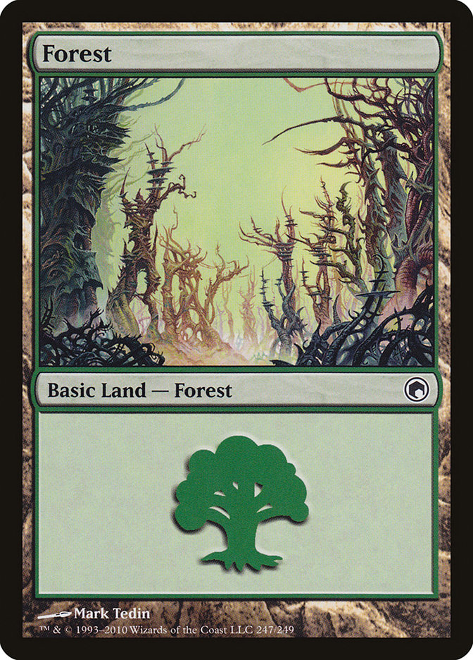 Forest (247) [Scars of Mirrodin] | Dragon's Lair Comics and Fantasy Houston TX