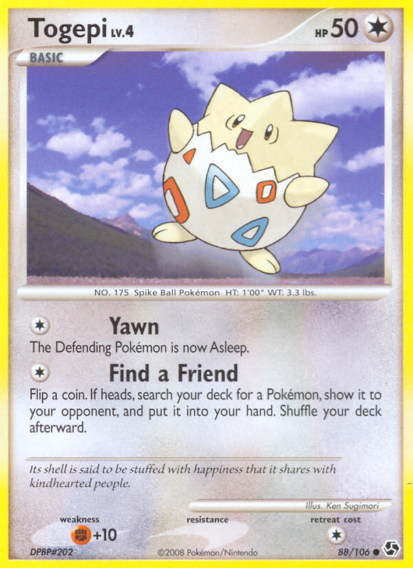 Togepi (88/106) [Diamond & Pearl: Great Encounters] | Dragon's Lair Comics and Fantasy Houston TX