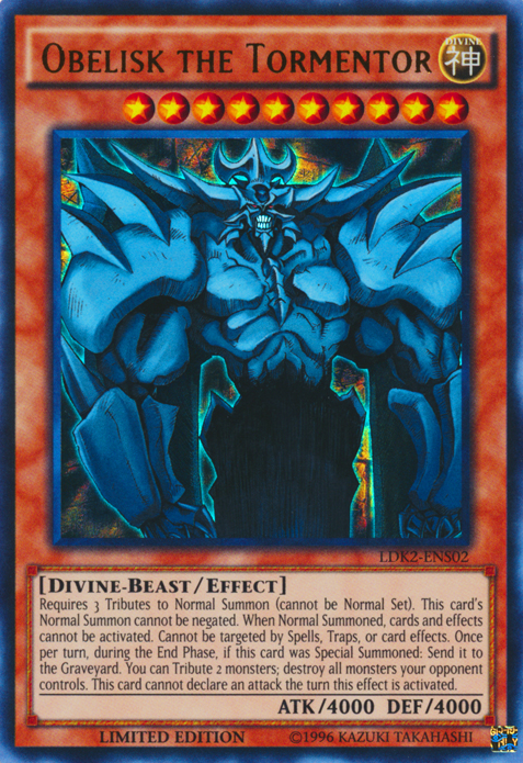 Obelisk the Tormentor [LDK2-ENS02] Ultra Rare | Dragon's Lair Comics and Fantasy Houston TX