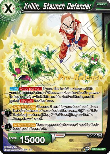 Krillin, Staunch Defender (BT15-064) [Saiyan Showdown Prerelease Promos] | Dragon's Lair Comics and Fantasy Houston TX