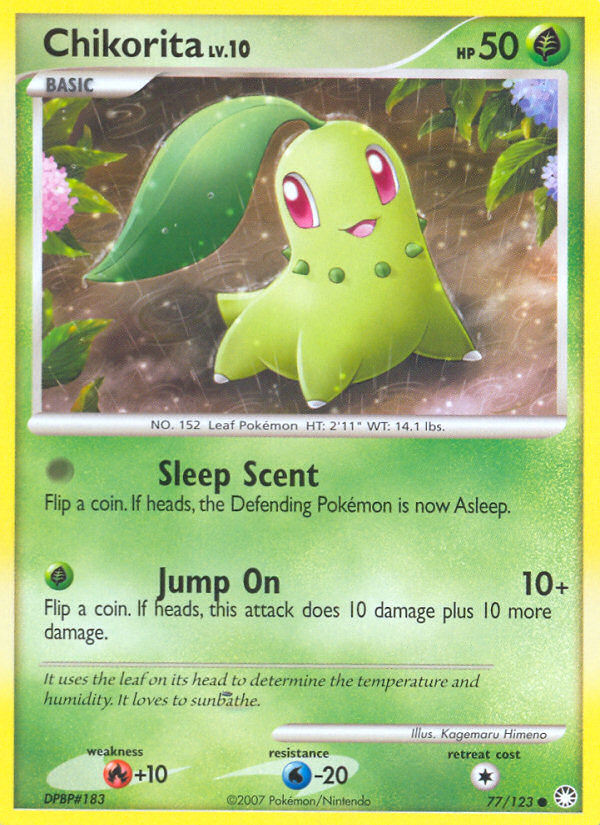 Chikorita (77/123) [Diamond & Pearl: Mysterious Treasures] | Dragon's Lair Comics and Fantasy Houston TX