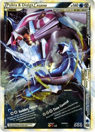 Palkia & Dialga LEGEND (101/102) (Jumbo Card) [HeartGold & SoulSilver: Triumphant] | Dragon's Lair Comics and Fantasy Houston TX