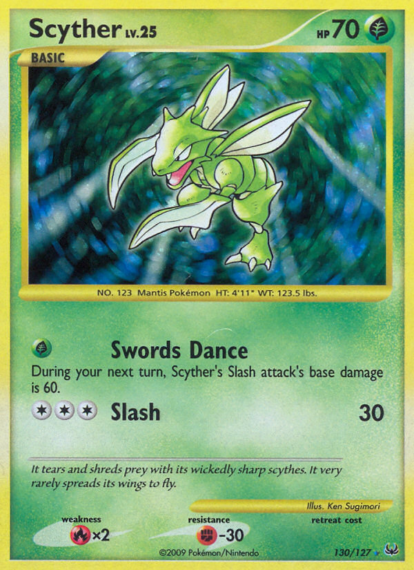 Scyther (130/127) [Platinum: Base Set] | Dragon's Lair Comics and Fantasy Houston TX