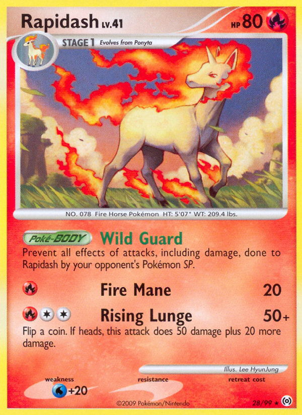 Rapidash (28/99) [Platinum: Arceus] | Dragon's Lair Comics and Fantasy Houston TX