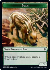 Boar // Food (18) Double-Sided Token [Throne of Eldraine Tokens] | Dragon's Lair Comics and Fantasy Houston TX