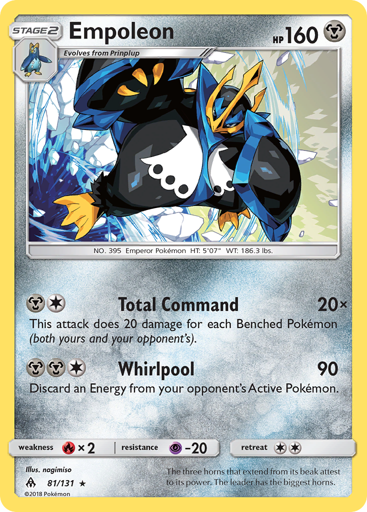 Empoleon (81/131) [Sun & Moon: Forbidden Light] | Dragon's Lair Comics and Fantasy Houston TX