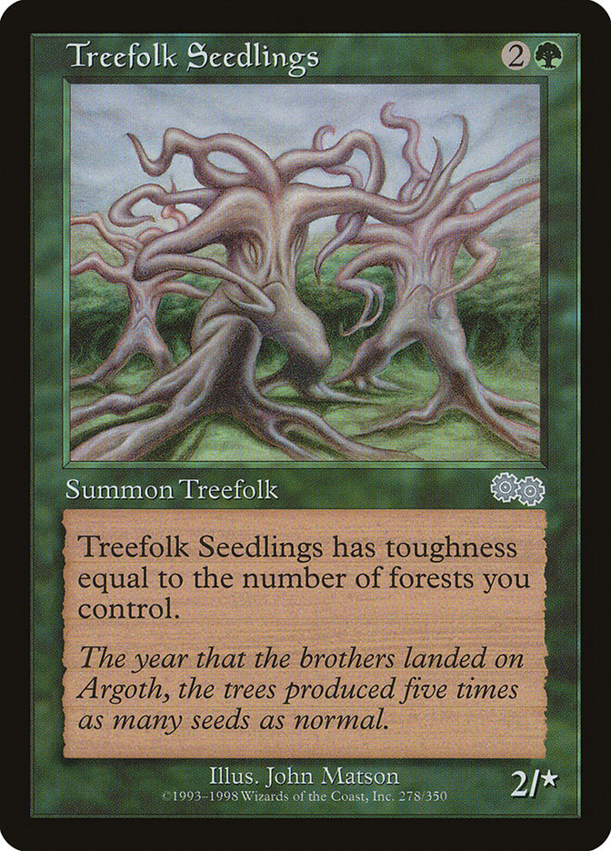 Treefolk Seedlings [Urza's Saga] | Dragon's Lair Comics and Fantasy Houston TX