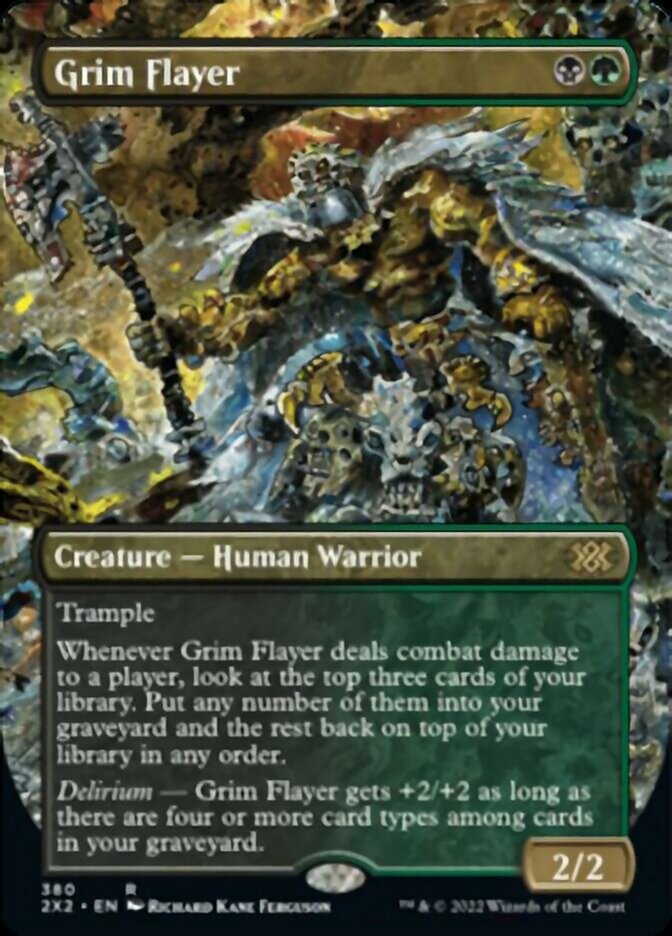 Grim Flayer (Borderless Alternate Art) [Double Masters 2022] | Dragon's Lair Comics and Fantasy Houston TX