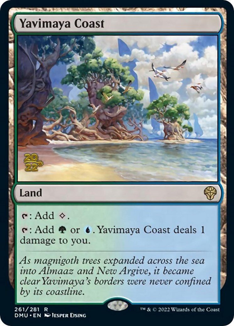 Yavimaya Coast [Dominaria United Prerelease Promos] | Dragon's Lair Comics and Fantasy Houston TX