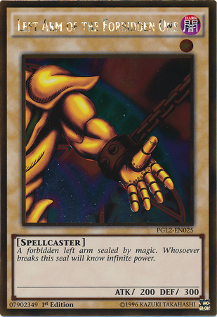 Left Arm of the Forbidden One [PGL2-EN025] Gold Rare | Dragon's Lair Comics and Fantasy Houston TX