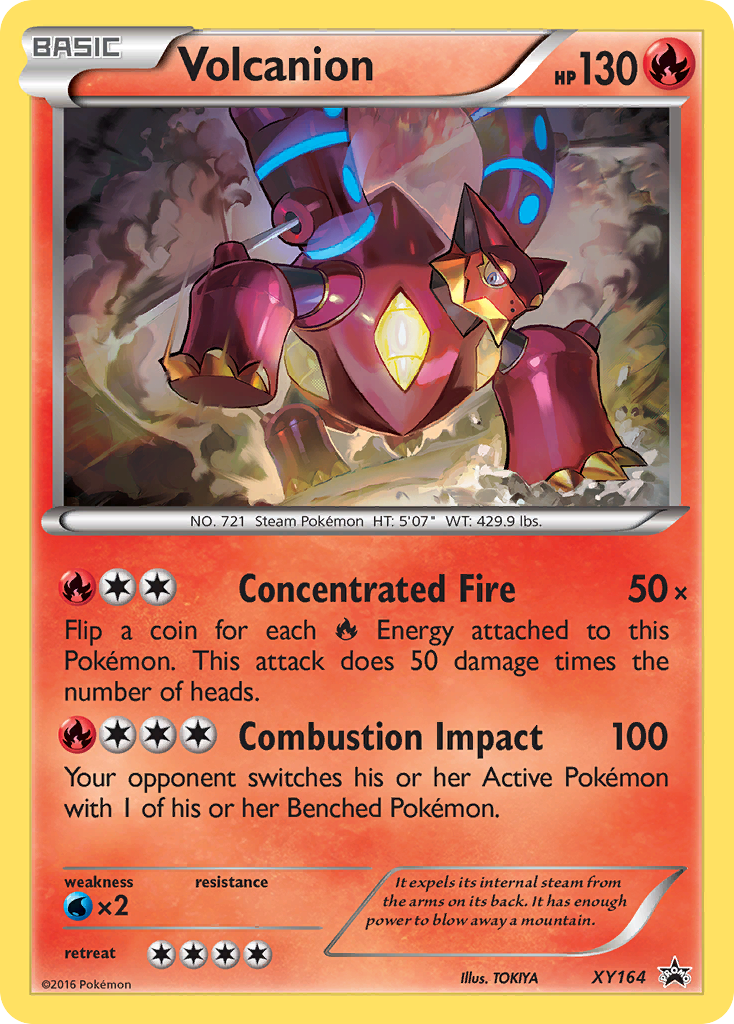 Volcanion (XY164) [XY: Black Star Promos] | Dragon's Lair Comics and Fantasy Houston TX