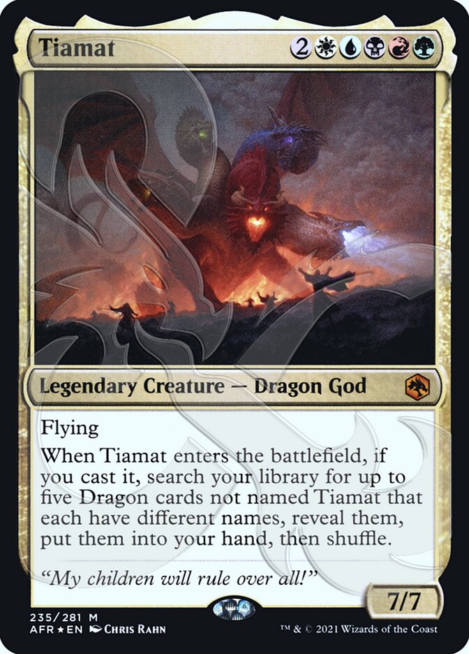 Tiamat (Ampersand Promo) [Dungeons & Dragons: Adventures in the Forgotten Realms Promos] | Dragon's Lair Comics and Fantasy Houston TX