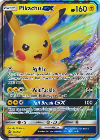 Pikachu GX (SM232) (Jumbo Card) [Sun & Moon: Black Star Promos] | Dragon's Lair Comics and Fantasy Houston TX